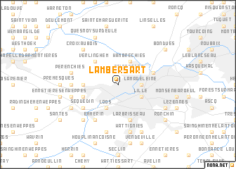 map of Lambersart