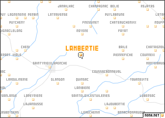 map of Lambertie