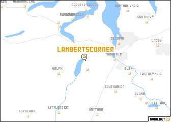 map of Lamberts Corner