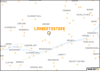 map of Lamberts Store