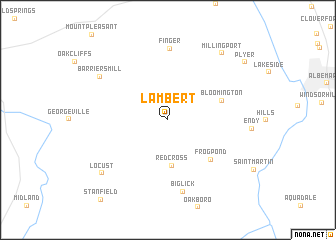 map of Lambert