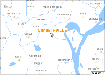 map of Lambethville