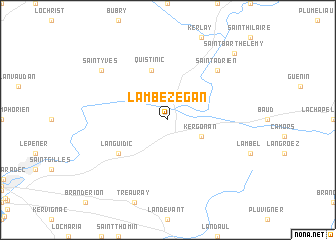 map of Lambézégan