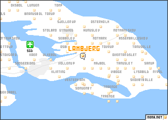 map of Lambjerg