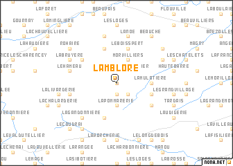 map of Lamblore