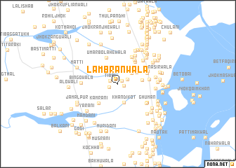 map of Lambrānwāla