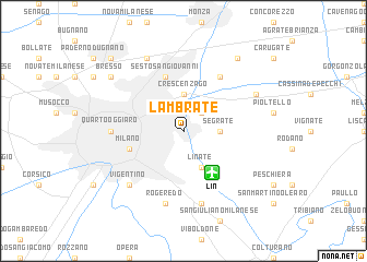 map of Lambrate