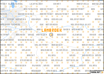 map of Lambroek