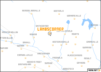 map of Lambs Corner