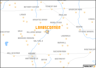 map of Lambs Corner