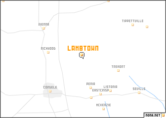 map of Lamb Town