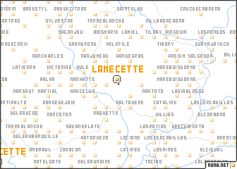 map of La Mecette