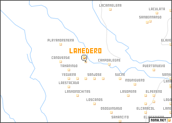 map of Lamedero