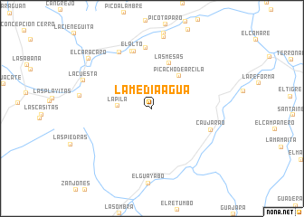 map of La Media Agua