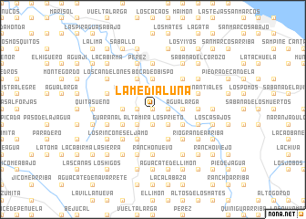map of La Media Luna