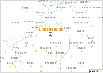 map of Lameh Eslām