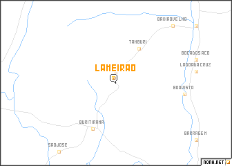 map of Lameirão