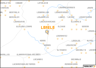 map of La Mela