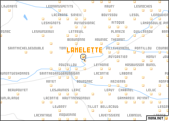 map of Lamelette