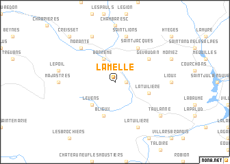 map of La Melle