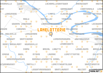 map of La Mélotterie