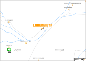 map of La Mendieta
