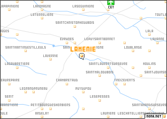 map of La Ménie