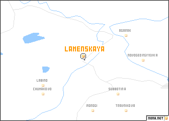 map of Lamenskaya