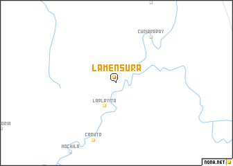 map of La Mensura