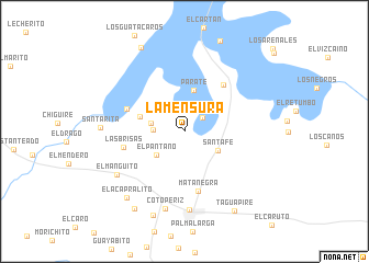 map of La Mensura