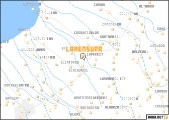 map of La Mensura