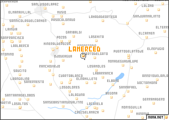 map of La Merced