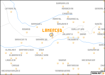 map of La Merced