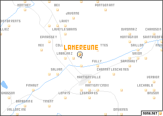 map of La Méreune