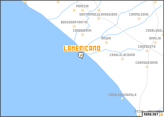 map of LʼAmericano