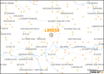 map of La Mesa