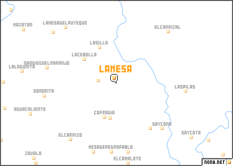 map of La Mesa