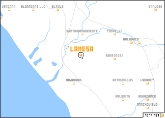 map of La Mesa