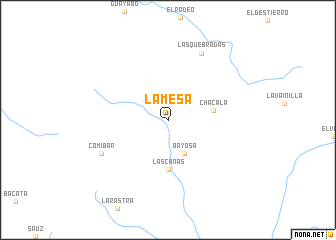 map of La Mesa