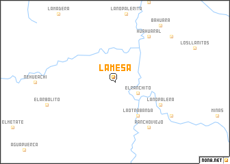 map of La Mesa