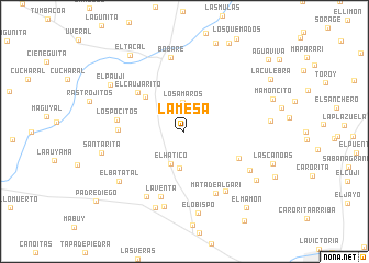 map of La Mesa