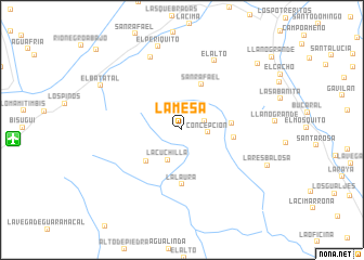 map of La Mesa