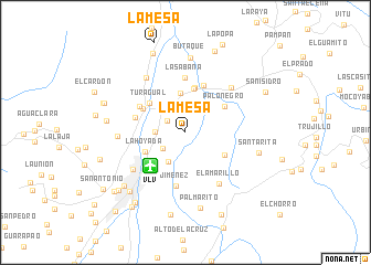 map of La Mesa