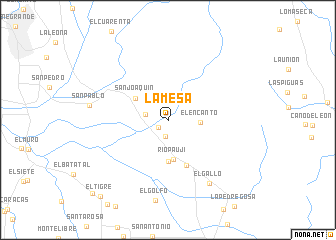 map of La Mesa