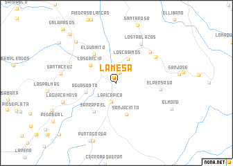 map of La Mesa