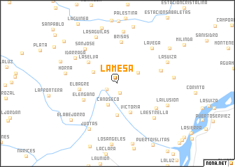 map of La Mesa