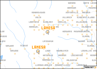 map of La Mesa