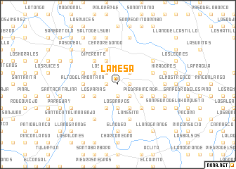 map of La Mesa