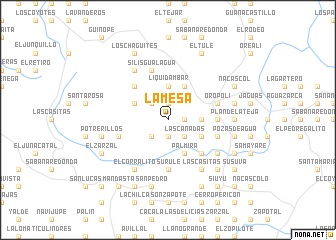 map of La Mesa