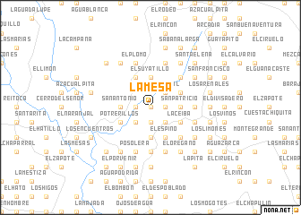 map of La Mesa